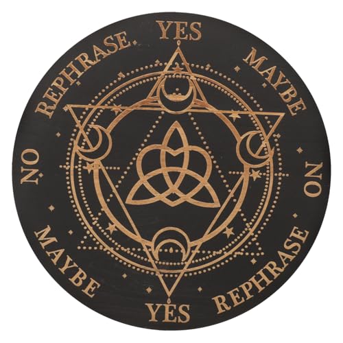 UPKOCH Metaphysisches Pendelbrett Altar Supplies mit Kunstvoller Sternzeichen Gravur Großes Wahrsage Tool für Hexen Meditation und Spirituelle Energie für Geburtstags Festtagsgeschenke von UPKOCH