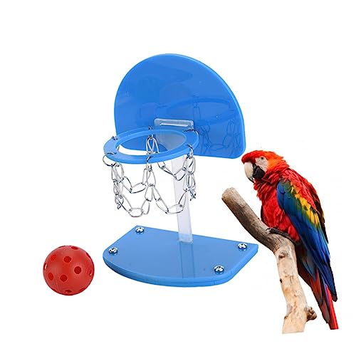 UPKOCH Mini Basketball Set für Vögel Lernspielzeug für Papageien Interaktives Basketballspiel für Käfige Umweltfreundliches Material Vogelspielzeug von UPKOCH