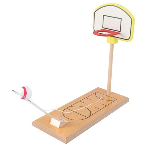 UPKOCH Mini Basketballspiel aus Holz für Tisch Finger Basketballspiel Hand Auge Koordination und Kreativität Umweltfreundliches Langlebiges Mini Basketballspielzeug für Ab Jahren von UPKOCH