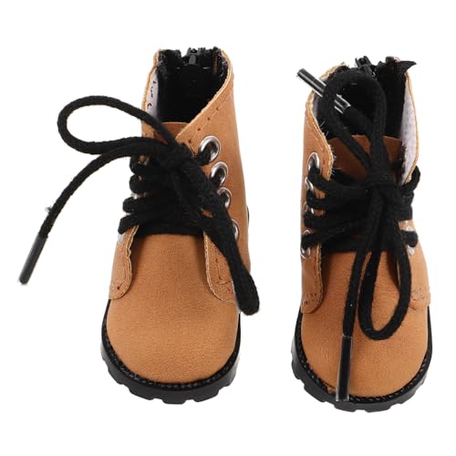 UPKOCH Mini Doll Boots für Bjd Puppen Realistische Leichte Mini Stiefel aus Flexiblem Material Modische Puppenschuhe für Dollhouse Dekoration und Sammler von UPKOCH
