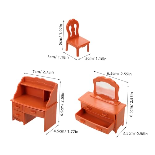 UPKOCH Mini Dollhouse Makeup Vanity mit Spiegel und Hocker Miniatur Schminktisch aus Robustem Material Tragbares Puppenhaus Möbel Zubehör für Spiel und Sammler Detailgetreue Miniatur UPKOCH Mini Dollhouse Makeup Vanity mit Spiegel und Hocker Miniatur Schminktisch aus Robustem Material Tragbares Puppenhaus Möbel Zubehör für Spiel und Sammler Detailgetreue Miniatur von UPKOCH
