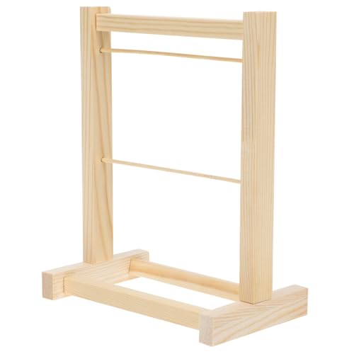 UPKOCH Mini Doppelstöckiger Holz Kleiderständer für Puppenkleidung Organizer aus Natürlichem Holz Robuster Puppen Kleiderhalter für Kinderzimmer Platzsparendes Aufbewahrungsregal UPKOCH Mini Doppelstöckiger Holz Kleiderständer für Puppenkleidung Organizer aus Natürlichem Holz Robuster Puppen Kleiderhalter für Kinderzimmer Platzsparendes Aufbewahrungsregal von UPKOCH