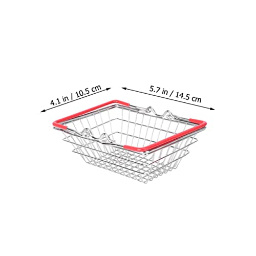 UPKOCH Mini-Einkaufskorb Einkaufskorb süßer Korb Mini-Marke Würfel Körbe kühlkorb einkaufskorb Storage Baskets -Einkaufskorb Mini -Aufbewahrungskorb Rostfreier Stahl von UPKOCH