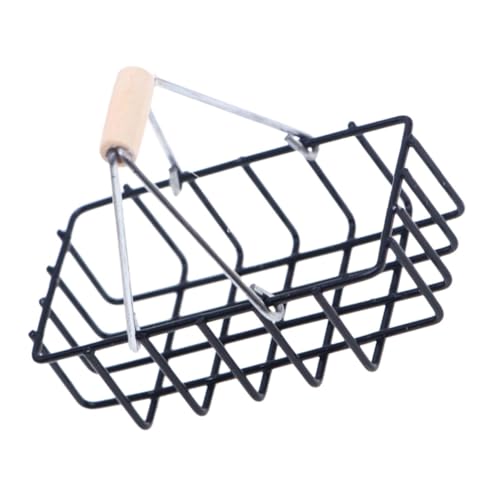 UPKOCH Mini Einkaufskorb Mini Basket Alloy Schwarz UPKOCH Mini Einkaufskorb Mini Basket Alloy Schwarz von UPKOCH