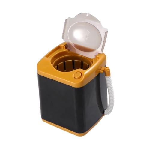 UPKOCH Mini Elektrische Spielwaschmaschine mit Abtropfkorb Mobiles Küchengerät Realistische Wasser und Rotationsfunktion Kindgerechtes Haushaltsgerät für Mädchen und Jungen von UPKOCH