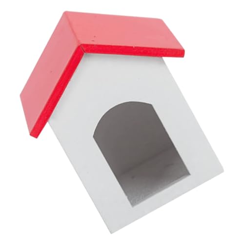 UPKOCH Mini-Hausspielzeug Miniature House miniaturhaus gartendekoration Garden Decor blockbohlenhaus basteln hundehaus Mikro-Landschaftsornamente Mini-Landschaftsverzierung hölzern von UPKOCH