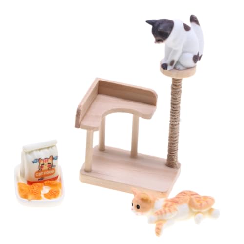 UPKOCH Mini Holz Katzenkratzbaum Modell Langlebiges Puppenhaus Zubehör Realistische DIY Deko für Katzenliebhaber Handgefertigte Miniatur Klettergerüst für Mikro Landschaften UPKOCH Mini Holz Katzenkratzbaum Modell Langlebiges Puppenhaus Zubehör Realistische DIY Deko für Katzenliebhaber Handgefertigte Miniatur Klettergerüst für Mikro Landschaften von UPKOCH