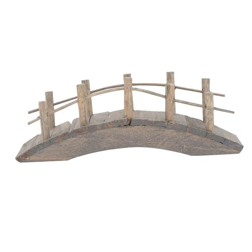 UPKOCH Mini Holzbrücke Miniaturgarten Deko Simulation Brückenmodell für Puppenhaus DIY Landschaftszubehör Robust Tragbar als und Sammlerobjekt von UPKOCH