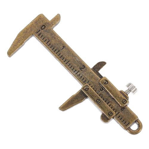 UPKOCH Mini-Lern-Messschieber Puppenhaus Maschine Ornamente Heimdekoration Miniatur-Modelllineal Mini-Messschieber-Modell Stellen Sie Sich vor, Sie EIN Mini-Lineal Metall von UPKOCH
