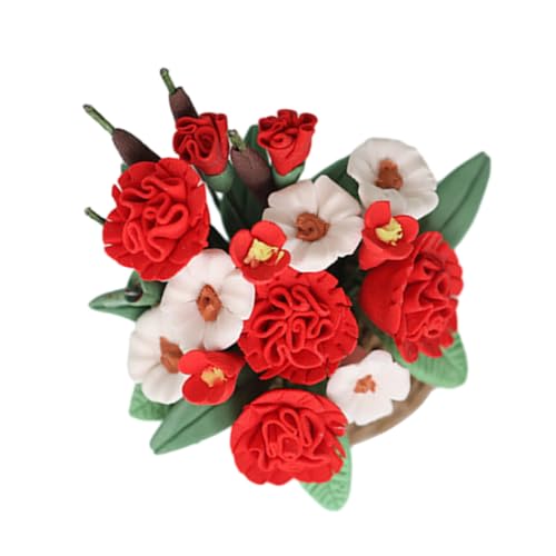 UPKOCH Realistisches Künstliches Mini-blumenmodell – Basteln Sie Künstliche Blumendekoration Miniatur-blumenvase Heimdekoration Foto-Requisite von UPKOCH