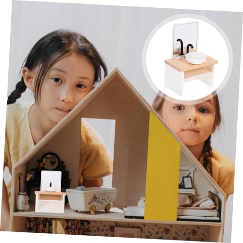 UPKOCH Mini-Möbeldekoration Puppe Mini-Waschbecken Waschbecken Miniaturen spülbecken für Dollhouse winzige Tischtoilette und Holz UPKOCH Mini-Möbeldekoration Puppe Mini-Waschbecken Waschbecken Miniaturen spülbecken für Dollhouse winzige Tischtoilette und Holz von UPKOCH
