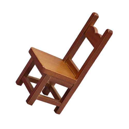 UPKOCH Mini Möbelstuhl Miniatur Möbel Ornamente Miniatur Retro Stuhl Miniatur Stühle Zum Basteln Miniatur Möbel Miniatur Sofa Stuhl Mini Heimdekoration Aus Holz von UPKOCH