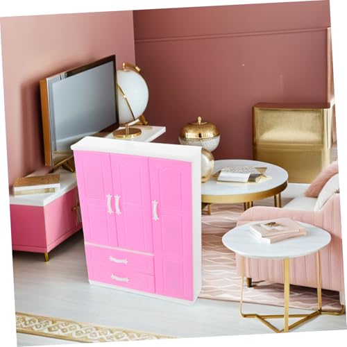 UPKOCH Mini Princess Garderobe Schlafzimmermöbelzubehör Schrank Nachttische Mini-puppenhausmöbel Puppenhausschrank Möbel Für Puppenhaus Miniatur Kleiderschrank Plastik Rosa UPKOCH Mini Princess Garderobe Schlafzimmermöbelzubehör Schrank Nachttische Mini-puppenhausmöbel Puppenhausschrank Möbel Für Puppenhaus Miniatur Kleiderschrank Plastik Rosa von UPKOCH
