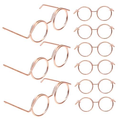 UPKOCH Puppenbrille Mit Metallrahmen 10 Stück Zubehör Für Puppen Zum Anziehen Keine Linsen Zum Spielen UPKOCH Puppenbrille Mit Metallrahmen 10 Stück Zubehör Für Puppen Zum Anziehen Keine Linsen Zum Spielen von UPKOCH