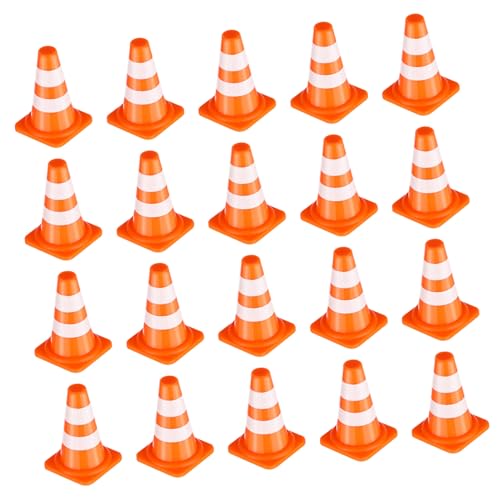 UPKOCH Mini Verkehrshütchen Und Verkehrsschilder Set Für Pylonen Und Straßensignale Für Baustelle Und Verkehrssimulation von UPKOCH