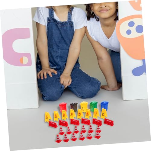UPKOCH Mini Verkehrsschild Spielset für Verkehrsleitkegeln und Mülltonnen Pädagogisches Straßenbarrieren Verkehrssicherheit Vielfältige Spielszenen Wie Parkplätze und Straßen Fördert UPKOCH Mini Verkehrsschild Spielset für Verkehrsleitkegeln und Mülltonnen Pädagogisches Straßenbarrieren Verkehrssicherheit Vielfältige Spielszenen Wie Parkplätze und Straßen Fördert von UPKOCH