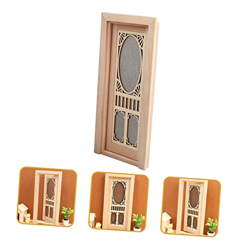 UPKOCH Mini -kabinenzubehör Miniaturen Haus Winzig Puppe Tür Holz von UPKOCH