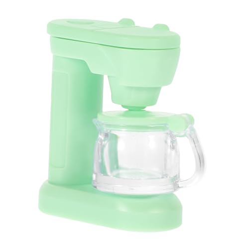 UPKOCH Mini-kaffeemaschine Miniatur Kaffeevollautomat Kaffeekocher Kaffeekapselmaschine Kaffeepadmaschine Mini-hauskaffeemaschine Mini-möbelzubehör Pp Green von UPKOCH