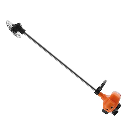 UPKOCH Mini-rasenmäher Mini-kettensäge Mini-puppenhauszubehör Winziges Gras Miniatur Klein Puppenhaus-rasenmäher Puppenhausdekoration Mini-mäher Orange PVC von UPKOCH