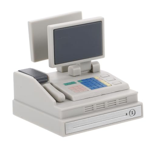 UPKOCH Mini-registrierkasse Winzige Möbel Mini-puppenhauszubehör Puppenzubehör Kleinkind So Tun, Als Würde Es Miniatur-puppenhauszubehör Puppenhaus-miniaturen Weiß Plastik UPKOCH Mini-registrierkasse Winzige Möbel Mini-puppenhauszubehör Puppenzubehör Kleinkind So Tun, Als Würde Es Miniatur-puppenhauszubehör Puppenhaus-miniaturen Weiß Plastik von UPKOCH