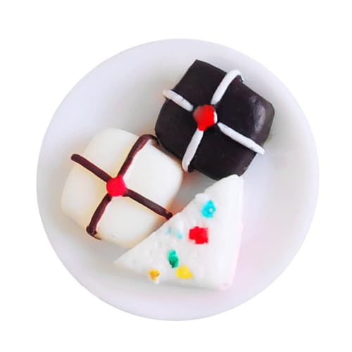 UPKOCH Miniatur Deko Kuchenfigur aus Resin Detailreiche Miniatur Dessert Nachbildung für Puppenhaus und Micro Landschaft Handgefertigte Mini Kuchen Dekoration Hausgestaltung von UPKOCH