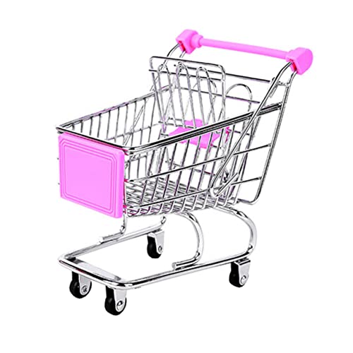 UPKOCH Miniatur Draht Einkaufswagen Aufbewahrungskorb Stabiles Snack und Obst Präsentationsgefäß Rostfreier Food Holder für Zuhause und Party Praktischer Kleiner Food von UPKOCH