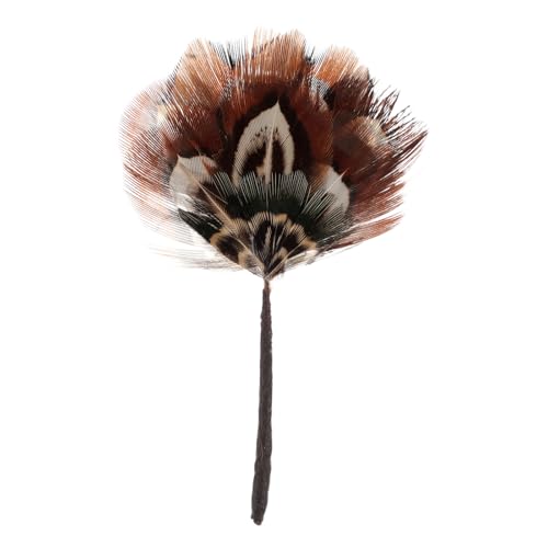 UPKOCH Miniatur-Fächer für Puppenhaus: Puppenhaus-Miniatur-Szenenmodell, Mini-Möbel-Ornament, dekoratives Federfächer-Accessoire, kleines Hausmöbel-Dekor von UPKOCH