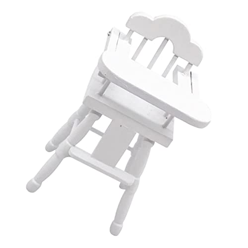 UPKOCH 1pc Miniatur Puppenhaus Dekoration 1/12 Maßstab Holz Mini Fütterung Stuhl Mini Hohe Hocker Für Möbel Modell von UPKOCH