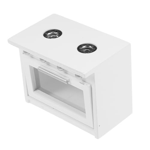 UPKOCH Miniatur Gasherd Modell aus Holz Detailreiche Miniaturküche Dekoration Handgefertigtes Puppenhaus Zubehör Kompakt und Lebensecht für Modellliebhaber von UPKOCH