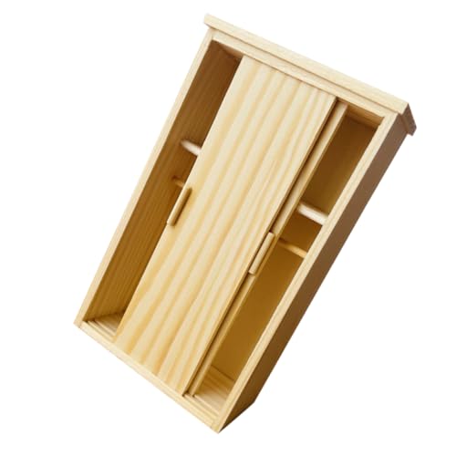 UPKOCH Miniatur Holz Kleiderschrank für Puppenhaus Realistischer Miniatur Schrank aus Holz Robustes Puppenmöbel Zubehör Hellgelb für Rollenspiel und Dekoration UPKOCH Miniatur Holz Kleiderschrank für Puppenhaus Realistischer Miniatur Schrank aus Holz Robustes Puppenmöbel Zubehör Hellgelb für Rollenspiel und Dekoration von UPKOCH