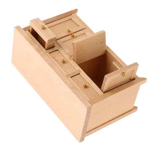 UPKOCH Miniatur Holzschrank Robust Platzsparend für Wohnzimmer Küche Zeitloses Design Realistische Proportionen Zubehör UPKOCH Miniatur Holzschrank Robust Platzsparend für Wohnzimmer Küche Zeitloses Design Realistische Proportionen Zubehör von UPKOCH