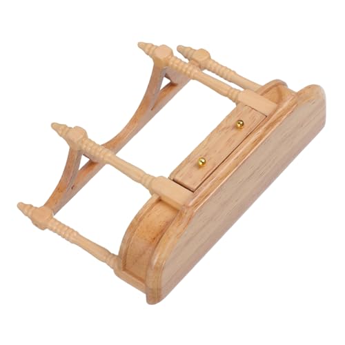 UPKOCH Miniatur Holzschreibtisch Stabiles Puppenhaus Möbelmodell Kompakt Tragbar für Rollenspiele und Dekoration für Kinderzimmer Zubehör von UPKOCH