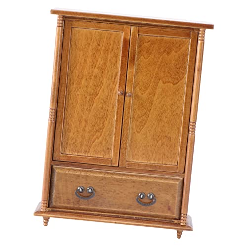UPKOCH Miniatur Kleiderschrank für Puppenhaus Retro Design Detailgetreue Nachbildung Zubehör für Mini Hausliebhaber Perfektes und Fotodekoration Handgefertigt und Leicht UPKOCH Miniatur Kleiderschrank für Puppenhaus Retro Design Detailgetreue Nachbildung Zubehör für Mini Hausliebhaber Perfektes und Fotodekoration Handgefertigt und Leicht von UPKOCH
