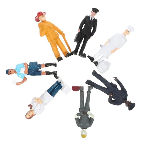 UPKOCH Miniatur Menschen Figuren Simulation Modelle Bauarbeiter Feuerwehrmann Postbote Maßstab Deko für Sandtisch Mikroszene Robuste Mini Figuren für Puppenhaus und Gartendekor UPKOCH Miniatur Menschen Figuren Simulation Modelle Bauarbeiter Feuerwehrmann Postbote Maßstab Deko für Sandtisch Mikroszene Robuste Mini Figuren für Puppenhaus und Gartendekor von UPKOCH