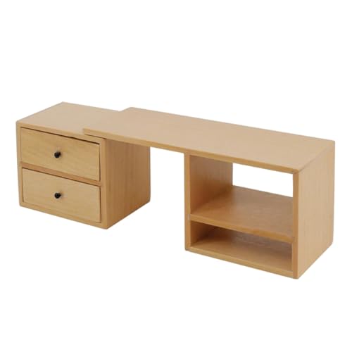 UPKOCH Miniatur Möbelmodell Holzregal für Puppenhaus Dekoration für Mini Häuser Stilvolles Accessoire für Büro und Wohnzimmer Hochwertige Verarbeitung und Sicheres Material von UPKOCH