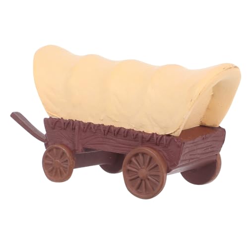 UPKOCH Miniatur Pferdewagen Modell Kunststoff Mini Kutsche Dekorativ Glatte Oberfläche Langlebig Vielseitig für Puppenhaus Gartendekor Sandtischlandschaft für Sammler von UPKOCH