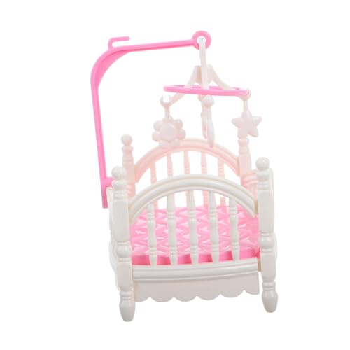 UPKOCH Puppenhaus Badezimmer Zubehör Miniatur Set Baby Puppe Krippe Puppenhaus Handgemachte Mini Ornament Kinder Spielzimmer von UPKOCH