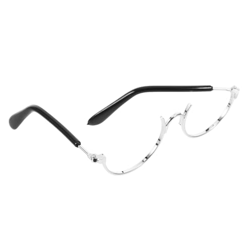 UPKOCH Miniatur Puppenbrille Halb Rahmen Silber Metallrahmen Zubehör für Puppenkostüme Langlebige Mini Brille für Ausstattung von Puppen und Sammlerstücken UPKOCH Miniatur Puppenbrille Halb Rahmen Silber Metallrahmen Zubehör für Puppenkostüme Langlebige Mini Brille für Ausstattung von Puppen und Sammlerstücken von UPKOCH