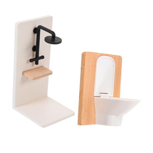 UPKOCH Miniatur Puppenhaus Badezimmer Realistische Toilette Duschraum Kindgerechte Robuste Kunststoff-Holz Möbel für Puppenhaus Zubehör und Rollenspiel UPKOCH Miniatur Puppenhaus Badezimmer Realistische Toilette Duschraum Kindgerechte Robuste Kunststoff-Holz Möbel für Puppenhaus Zubehör und Rollenspiel von UPKOCH