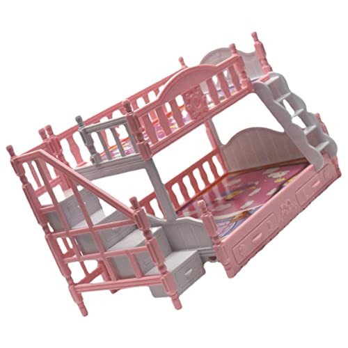 UPKOCH Miniatur Puppenhaus Doppelstockbett aus Miniaturmöbel für Puppenhaus Schlafzimmer Handgefertigt Leicht Realistisch Dekoratives Puppenzubehör Rosa UPKOCH Miniatur Puppenhaus Doppelstockbett aus Miniaturmöbel für Puppenhaus Schlafzimmer Handgefertigt Leicht Realistisch Dekoratives Puppenzubehör Rosa von UPKOCH