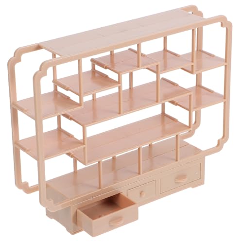 UPKOCH Miniatur Puppenhaus Regal aus Kunststoff Modernes Display Regal Detailgetreues Miniatur Möbelstück für Puppenhaus Vielseitiges Aufbewahrungsregal für Miniaturen Helles Holzdesign UPKOCH Miniatur Puppenhaus Regal aus Kunststoff Modernes Display Regal Detailgetreues Miniatur Möbelstück für Puppenhaus Vielseitiges Aufbewahrungsregal für Miniaturen Helles Holzdesign von UPKOCH