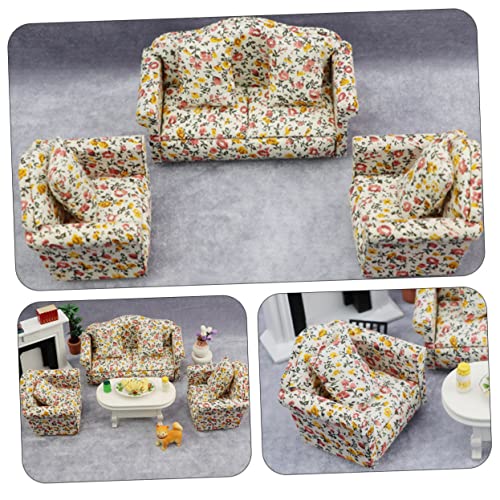 UPKOCH Miniatur Puppenhaus Sofa mit Floralem Muster Holzmaterial Dekoratives Einzelsofa für DIY Bastelzubehör Mini Wohnzimmermöbel Puppenmöbel Zubehör UPKOCH Miniatur Puppenhaus Sofa mit Floralem Muster Holzmaterial Dekoratives Einzelsofa für DIY Bastelzubehör Mini Wohnzimmermöbel Puppenmöbel Zubehör von UPKOCH
