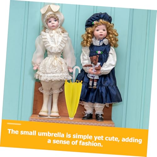 UPKOCH Miniatur Regenschirm Modell Puppenhaus Dekoration Gelb Mini Möbel Accessoire für Mädchen Puppen Sommeraccessoire Niedliche Mini Parasoll UPKOCH Miniatur Regenschirm Modell Puppenhaus Dekoration Gelb Mini Möbel Accessoire für Mädchen Puppen Sommeraccessoire Niedliche Mini Parasoll von UPKOCH