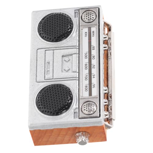 UPKOCH Miniatur Retro Radio Vintage Heimdekor Retro Kleines Radio Vintage Ornamente Schreibtisch Ornament Kleines Radio Bastelset Mini Radio Schmuck Mini Hausradio Modelle von UPKOCH