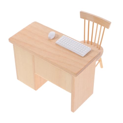 UPKOCH Miniatur Schreibtisch Modell mit Computer und Stuhl Puppenhaus Möbel für Rollenspiel Kompakt Realistisch Passend für Diverse Puppenhäuser Fördert Technikorientiertes Lernen UPKOCH Miniatur Schreibtisch Modell mit Computer und Stuhl Puppenhaus Möbel für Rollenspiel Kompakt Realistisch Passend für Diverse Puppenhäuser Fördert Technikorientiertes Lernen von UPKOCH