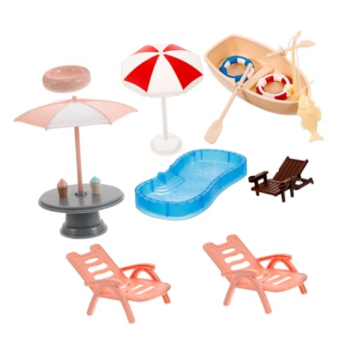UPKOCH Miniatur Für Puppenhaus Strandspielzeug Schwimmbecken Mit Strandstuhl Sonnenschirm Und Schwimmring DIY Feengarten Deko Und Kreative Spielwelten UPKOCH Miniatur Für Puppenhaus Strandspielzeug Schwimmbecken Mit Strandstuhl Sonnenschirm Und Schwimmring DIY Feengarten Deko Und Kreative Spielwelten von UPKOCH