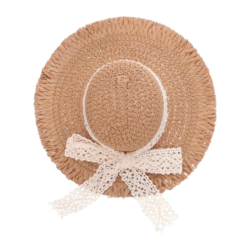 UPKOCH Miniatur Strohhut mit Spitzenband Handgefertigter Mini Strohhut für Puppen und Haustiere Langlebiges Material Charmantes Design für DIY Basteln und Puppenhaus Dekoration UPKOCH Miniatur Strohhut mit Spitzenband Handgefertigter Mini Strohhut für Puppen und Haustiere Langlebiges Material Charmantes Design für DIY Basteln und Puppenhaus Dekoration von UPKOCH