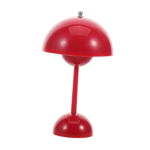 UPKOCH Miniatur Tischlampe Puppenhaus LED Miniaturleuchte Rote Miniatur Schreibtischlampe für DIY Puppenmöbel Dekoration ohne Batterie von UPKOCH