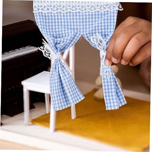 UPKOCH Miniatur Vorhang für Puppenhaus Handgefertigter Transparenter Spitzenvorhang Detailreiches Mini Fensterzubehör Lebensechte Stoffgardine Geeignet für Puppenhaus Dekoration und UPKOCH Miniatur Vorhang für Puppenhaus Handgefertigter Transparenter Spitzenvorhang Detailreiches Mini Fensterzubehör Lebensechte Stoffgardine Geeignet für Puppenhaus Dekoration und von UPKOCH