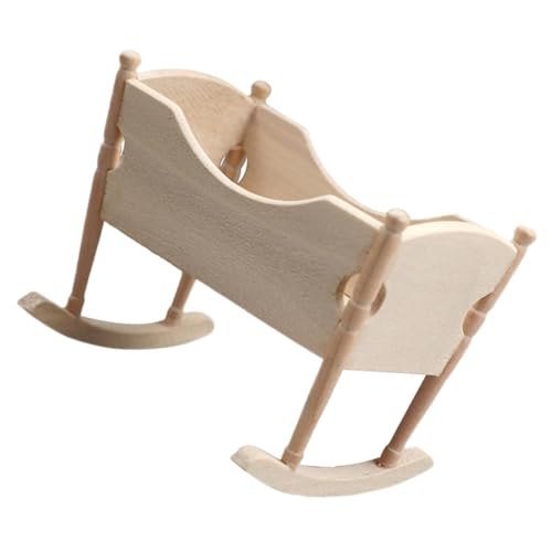 UPKOCH Miniatur Wiege Für Puppenhaus Kleines Kinderzimmer Miniatur Cradle Für Wichtel Und Puppen Holzspielzeug Für Kreative Spielwelten UPKOCH Miniatur Wiege Für Puppenhaus Kleines Kinderzimmer Miniatur Cradle Für Wichtel Und Puppen Holzspielzeug Für Kreative Spielwelten von UPKOCH